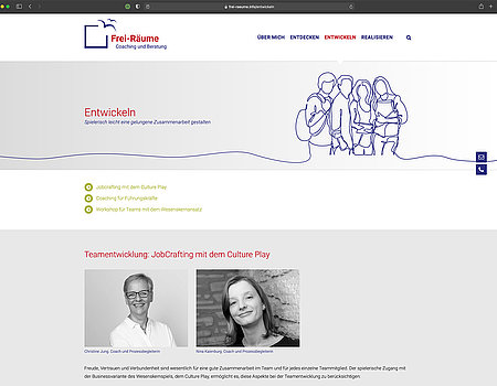 Website Screenshot frei-raeume.info
